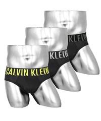 カルバンクライン Calvin Klein 【3枚セット】Intense Power Micro メンズ ブリーフ おしゃれ かっこいい ロゴ ワンポイント 無地(ブラックシトロンセット-海外S(日本M相当))