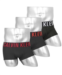 カルバンクライン Calvin Klein 【3枚セット】Intense Power Micro メンズ ローライズ ボクサーパンツ(1.ブラックEレッドセット-海外S(日本M相当))