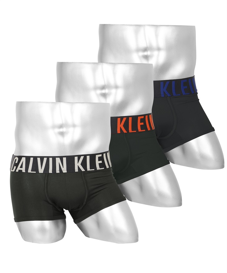 カルバンクライン Calvin Klein 【3枚セット】Intense Power Micro メンズ ローライズ ボクサーパンツ(3.ブラッククリーミーWセット-海外S(日本M相当))