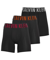 カルバンクライン Calvin Klein 【3枚セット】Intense Power Micro メンズ ロングボクサーパンツ(2.ブラックイグザクトセット-海外S(日本M相当))