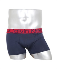 カルバンクライン Calvin Klein Techno Minimal HIP メンズ ローライズボクサーパンツ ギフト ラッピング無料 おしゃれ かっこいい 無地 ロゴ ワンポイント(1.ブルーシャドウ-海外S(日本M相当))