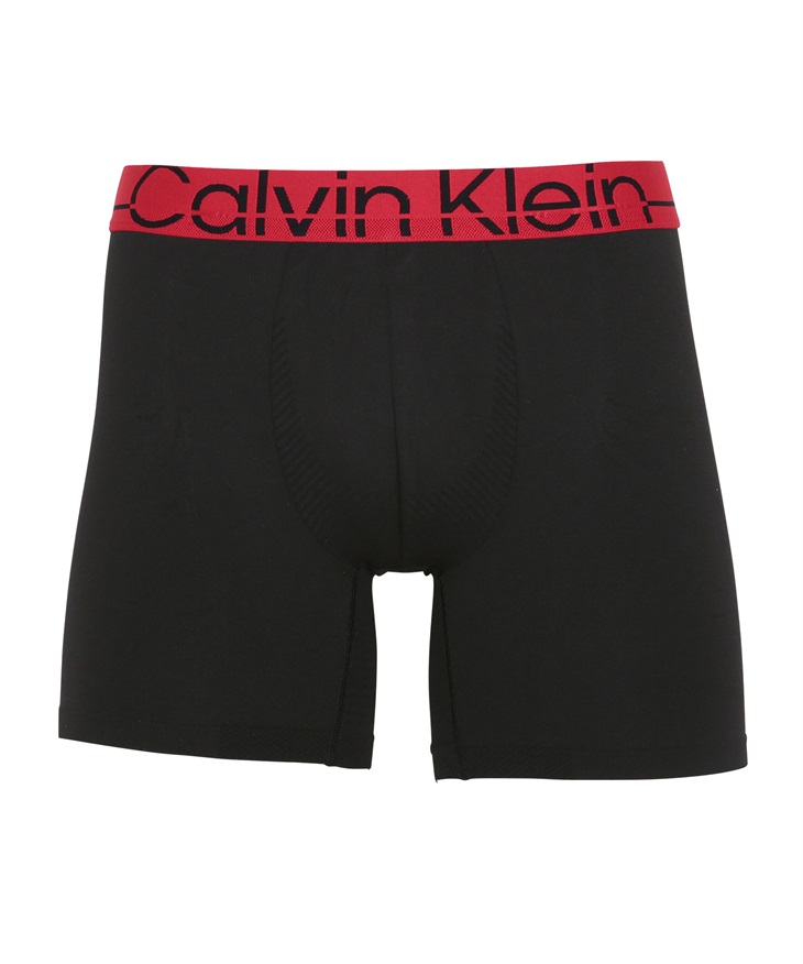 カルバンクライン Calvin Klein Techno Minimal メンズ ロングボクサーパンツ ギフト ラッピング無料 おしゃれ かっこいい 長め 無地 ロゴ ワンポイント(1.ブラック-海外L(日本XL相当))