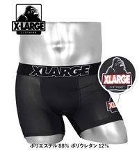 エクストララージ X-LARGE X-LARGE メンズ ボクサーパンツ おしゃれ かっこいい ゴリラ カモフラ タイダイ 炎 アニマル 迷彩 ロゴ(3.ワンポイントブラック-M)