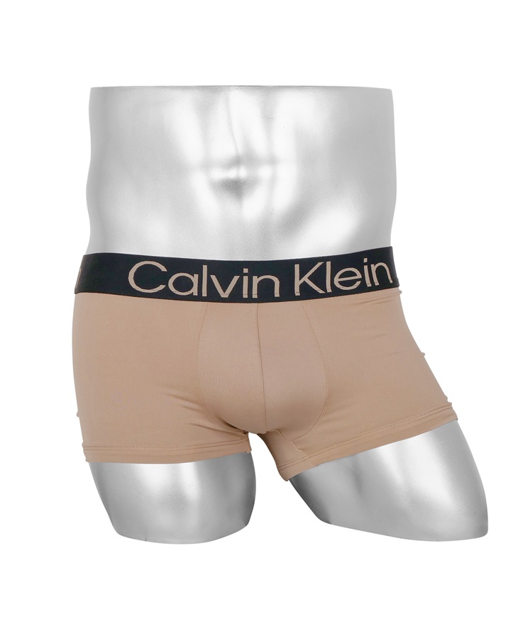 カルバンクライン Calvin Klein Naturals メンズ ローライズ ボクサーパンツ 綿 かっこいい 高級 ブランド おしゃれ 浅め ロゴ 無地 【メール便】(1.シダー-海外M(日本L相当))