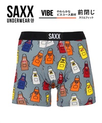 サックス SAXX ULTRA VIBE VOLT メンズ ロングボクサーパンツ(グリルシャスB-海外XS(日本S相当))