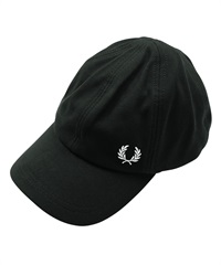 FRED PERRY フレッドペリー PIQUE CLASSIC メンズ キャップ 帽子 野球帽 日除け　紫外線　日焼け帽子 UV ギフト ラッピング無料(1.ブラック-フリーサイズ)