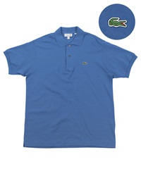 ラコステ LACOSTE SHORT SLEEVE CLASSIC PIQUE メンズ 半袖ポロシャツ 定番 綿100 紳士 ゴルフ ビジネス 鹿の子 ロゴ ワンポイント(12.ヴェイポラスブルー-海外S(日本M相当))