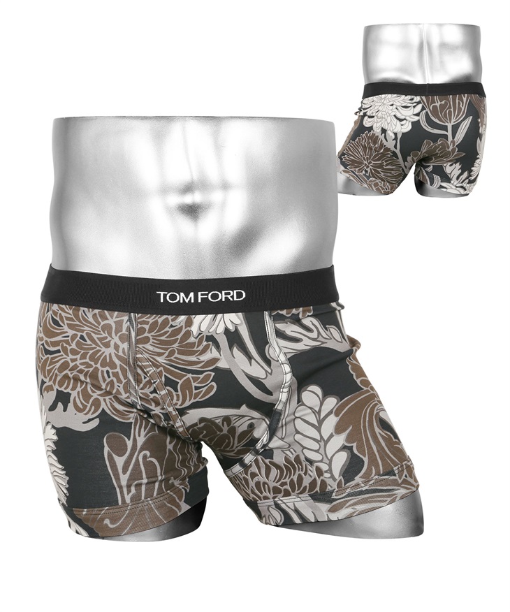 トムフォード Tom Ford Cotton Stretch Jersey メンズ ボクサーパンツ かっこいい 高級 ハイブランド 綿 花柄 迷彩 ラッピング無料 アンダーウェア ボクサーパンツ