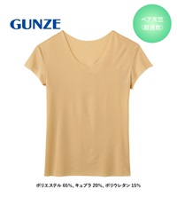 グンゼ GUNZE Tシャツ専用インナー in.T メンズ クルーネックTシャツ 【メール便】(6.ロッシュベージュ2913-S)