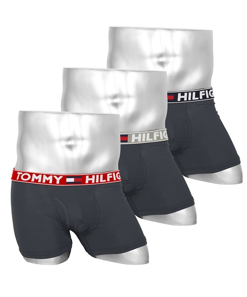TOMMY HILFIGER トミー ヒルフィガー 3枚セット COMFORT EVOLVE メンズ ボクサーパンツ ギフト プレゼント 男性下着 ラッピング無料(1.ネイビーセット-海外S(日本M相当))