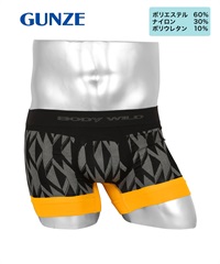 グンゼ GUNZE BODY WILD 立体成型 メンズ ボクサーパンツ 【メール便】(【B】ブラック968J-M)