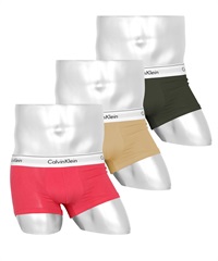 カルバンクライン Calvin Klein 【3枚セット】Modern Cotton Stretch メンズ ローライズボクサーパンツ(スリーズピンクセット-海外S(日本M相当))
