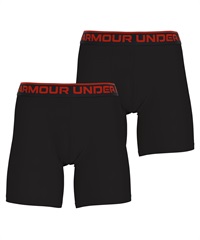 UNDER ARMOUR アンダーアーマー 2枚セット UA Performance Boxerjock メンズ ロングボクサーパンツ ギフト プレゼント 男性下着 ラッピング無料(1.ブラックセット-海外SM(日本M相当))