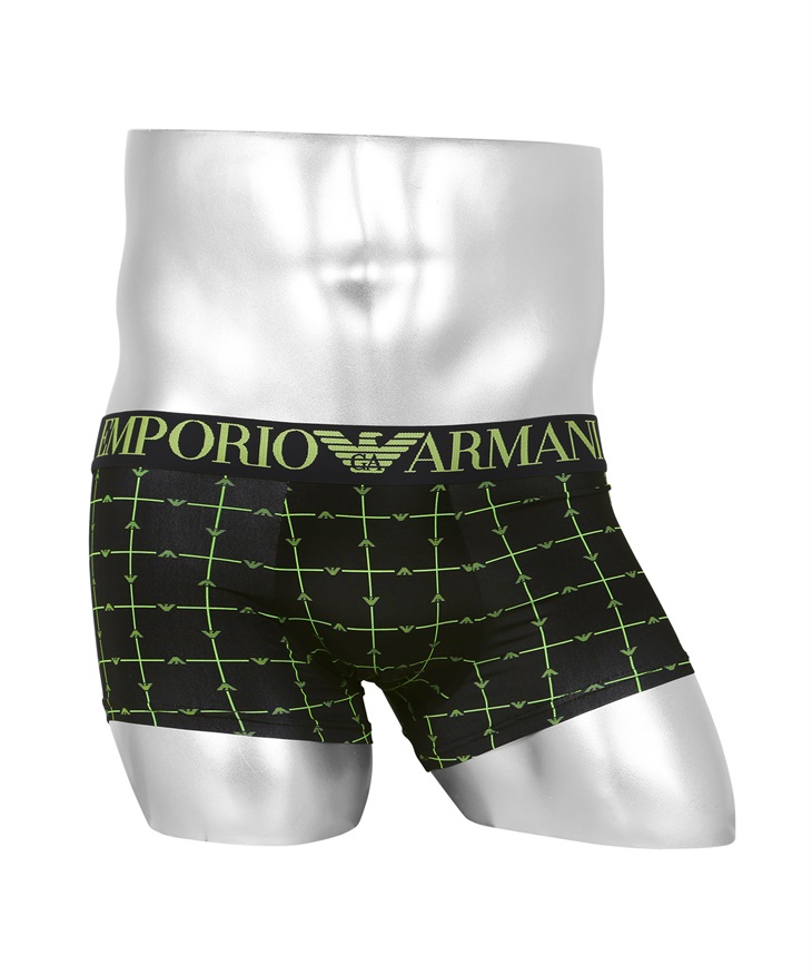 エンポリオ アルマーニ EMPORIO ARMANI EAGLE BRAND LOGO メンズ ボクサーパンツ ギフト ラッピング無料 高級 ブランド 無地 ロゴ(2.スクエアイーグル-海外L(日本XL相当))