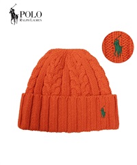 ポロ ラルフローレン POLO RALPH LAUREN POLO CLASSIC ニット帽(スペクトラムオレンジ-フリーサイズ)