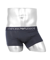 エンポリオ アルマーニ EMPORIO ARMANI Classic pattern mix メンズ ローライズ ボクサーパンツ 無地 ロゴ ワンポイント 総柄 ボーダー 【メール便】(ネイビー-海外S(日本M相当))
