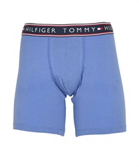 トミー ヒルフィガー TOMMY HILFIGER Cotton Stretch Core Plus メンズ ロングボクサーパンツ 綿 ロング丈 お試し 長め 安い 激安 【メール便】(20.Lブルー2-海外S(日本M相当))
