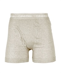 カルバンクライン Calvin Klein COTTON CLASSICS メンズ ロングボクサーパンツ 綿 かっこいい おしゃれ 高級 無地 【メール便】(8.グレー2-海外S(日本M相当))