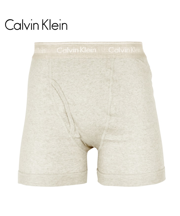 カルバンクライン Calvin Klein COTTON CLASSICS メンズ ロングボクサーパンツ 【メール便】(ホワイト5-海外S(日本M相当))