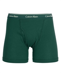 カルバンクライン Calvin Klein COTTON CLASSICS メンズ ロングボクサーパンツ 綿 かっこいい おしゃれ 高級 無地 【メール便】(4.グリーン-海外S(日本M相当))