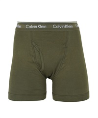カルバンクライン Calvin Klein COTTON CLASSICS メンズ ロングボクサーパンツ 綿 かっこいい おしゃれ 高級 無地 【メール便】(9.オリーブ-海外S(日本M相当))