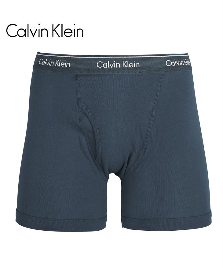カルバンクライン Calvin Klein COTTON CLASSICS メンズ ロングボクサーパンツ 【メール便】(ネイビー2-海外S(日本M相当))