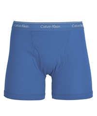 カルバンクライン Calvin Klein COTTON CLASSICS メンズ ロングボクサーパンツ 綿 かっこいい おしゃれ 高級 無地 【メール便】(2.ブルー-海外S(日本M相当))