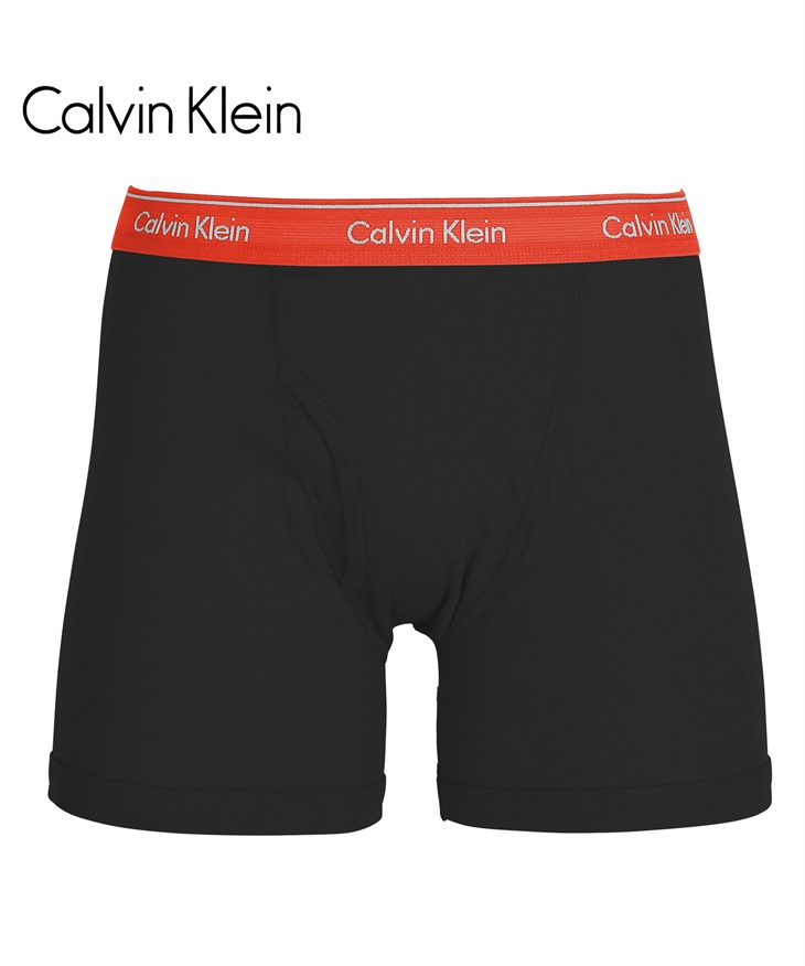 カルバンクライン Calvin Klein COTTON CLASSICS メンズ ロングボクサーパンツ 【メール便】(ブラック15-海外S(日本M相当))