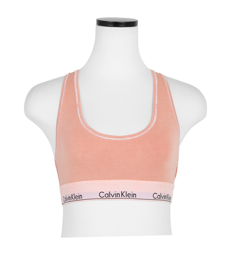 カルバンクライン Calvin Klein Modern Cotton Mineral Dye UNLINED BRALETTE レディース ブラ【メール便】(1.ラストレッド-海外XS(日本S相当))
