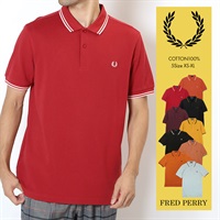 フレッドペリー FRED PERRY TWIN TIPPED メンズ 半袖 ポロシャツ 綿 無地 おしゃれ ゴルフ 紳士 ビジネス ビジカジ クールビズ ロゴ