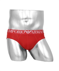 エンポリオ アルマーニ EMPORIO ARMANI ALL OVER PRINTED MICROFIBER メンズ ブリーフ【メール便】(6.ファイアレッド-海外S(日本M相当))