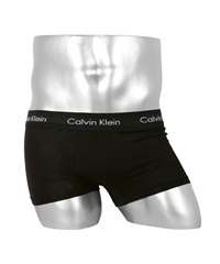 カルバンクライン Calvin Klein Cotton Stretch メンズ ローライズボクサーパンツ ロゴ ローライズ丈 綿 コットン お試し 激安 ブランド 無地 【メール便】(1.ブラック-海外S(日本M相当))