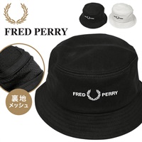 フレッドペリー FRED PERRY Graphic Branded Twill Bucket Hat 綿100 帽子 日よけ バケット バケハ  ロゴ ワンポイント 無地
