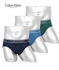 カルバンクライン Calvin Klein 【3枚セット】BAMBOO COMFORT メンズ ブリーフ(ネイビーマルチセット-海外S(日本M相当))