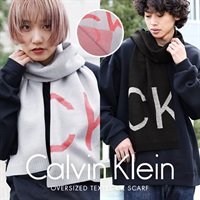 カルバンクライン Calvin Klein OVERSIZED TEXTRE CK SCARF マフラー ギフト ラッピング無料 おしゃれ ペア 防寒 ストール 高級 ブランド ロゴ
