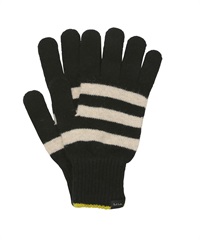 ポールスミス Paul Smith Men Glove Two Stripe メンズ 手袋 ギフト ラッピング無料 カジュアル 手袋 グローブ 防寒 ウール100 羊毛 ボーダー ストライプ(1.ブラック-フリーサイズ)