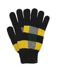 ポールスミス Paul Smith Men Glove Oversized Check メンズ 手袋 ギフト ラッピング無料 カジュアル 手袋 グローブ 防寒 ウール 羊毛 チェック 格子柄(2.ブラック-フリーサイズ)