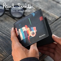 ポールスミス Paul Smith Men Wallet Billfold メンズ 財布 ギフト ラッピング無料 おしゃれ かっこいい 二つ折り 財布 レザー 高級 ブランド ロゴ