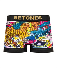 ビトーンズ BETONES T&G メンズ ボクサーパンツ ツルツル おしゃれ かっこいい おめでたい 新年 お祝い ドラゴン タイガー  アニマル柄 動物(ミックス-フリーサイズ)