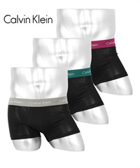 カルバンクライン Calvin Klein 【3枚セット】COTTON STRETCH EU メンズ ローライズボクサーパンツ(グレーブラックセット-海外S(日本M相当))