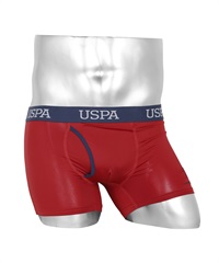 ユーエスポロアッスン U.S.POLO ASSN USPA ロゴ メンズ ボクサーパンツ 【メール便】(2.レッド-M)