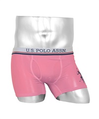 ユーエスポロアッスン U.S.POLO ASSN USPA ロゴ メンズ ボクサーパンツ 【メール便】(6.ピンク-M)