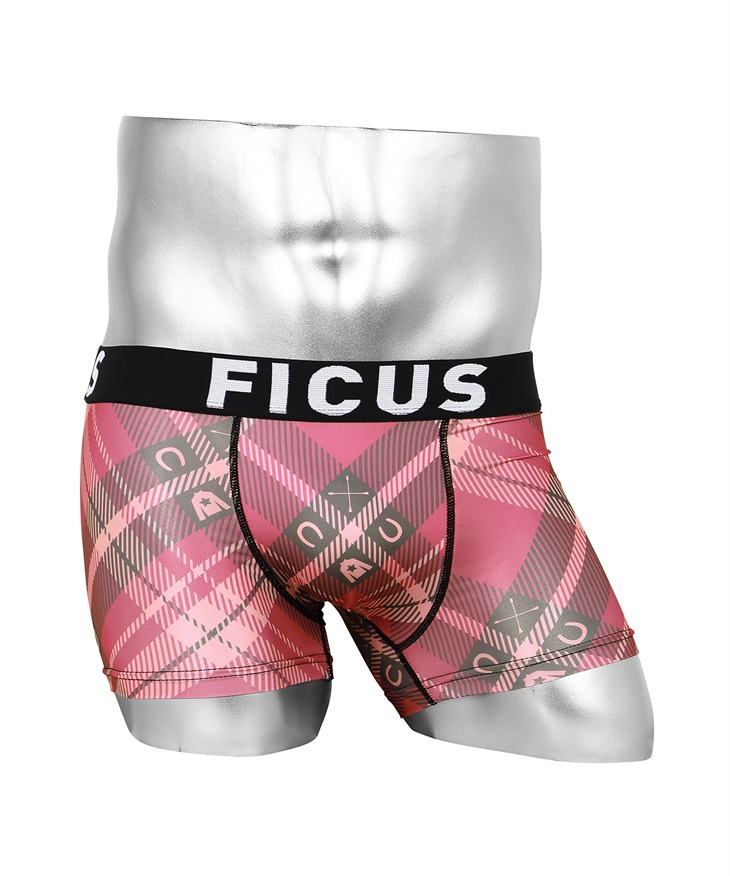 フィークス FICUS FICUS Racing Club メンズ ボクサーパンツ 【メール便】(ピンク-S)