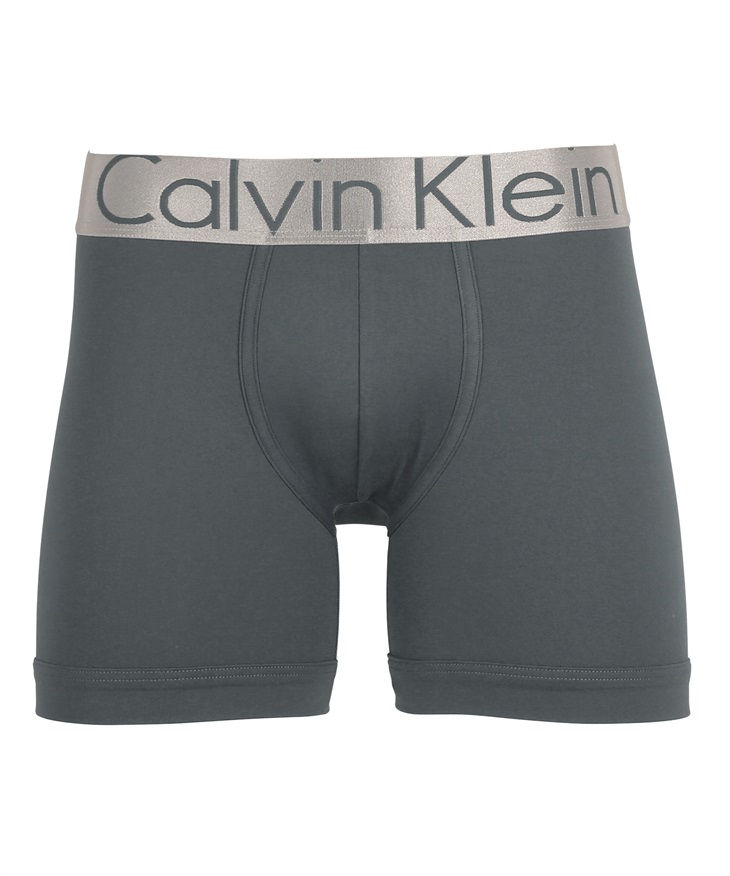 カルバンクライン Calvin Klein STEEL MICRO メンズ ロングボクサーパンツ【メール便】(グレー3-海外S(日本M相当))