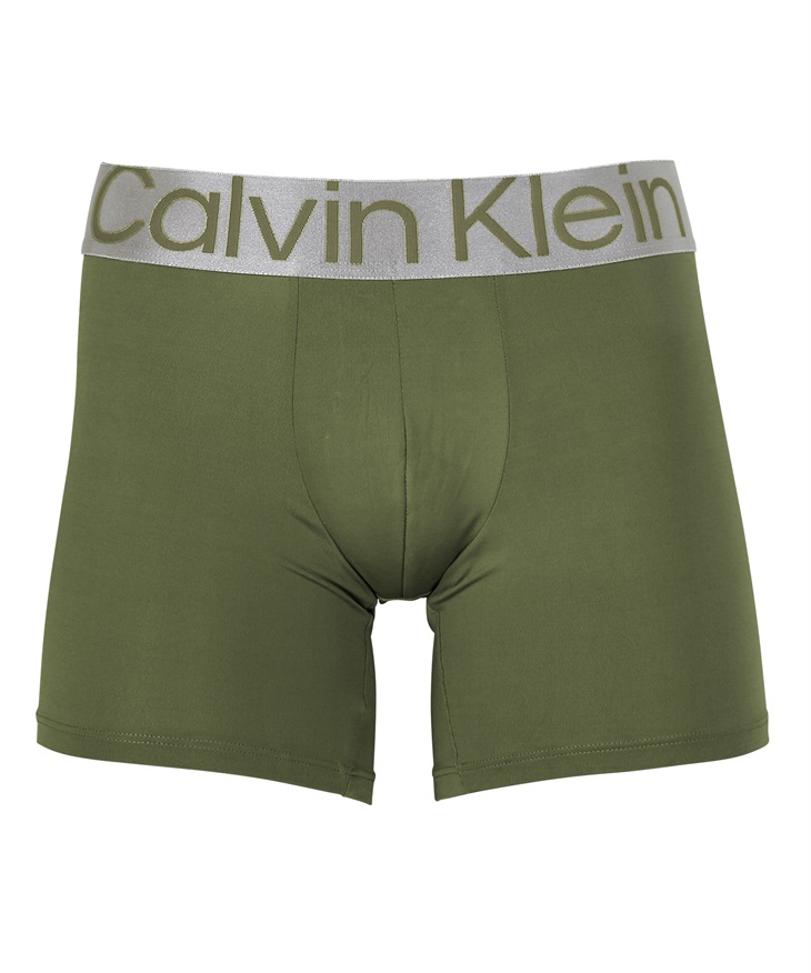 カルバンクライン Calvin Klein STEEL MICRO メンズ ロングボクサーパンツ【メール便】(グリーン-海外L(日本XL相当))