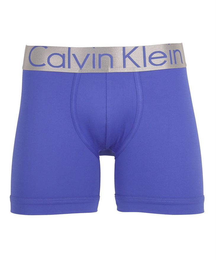カルバンクライン Calvin Klein STEEL MICRO メンズ ロングボクサーパンツ【メール便】(ブルー7-海外M(日本L相当))