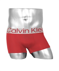 カルバンクライン Calvin Klein 【ベルト汚れ】Sustainable Steel Micro メンズ ローライズボクサーパンツ【メール便】(レッド-海外S(日本M相当))