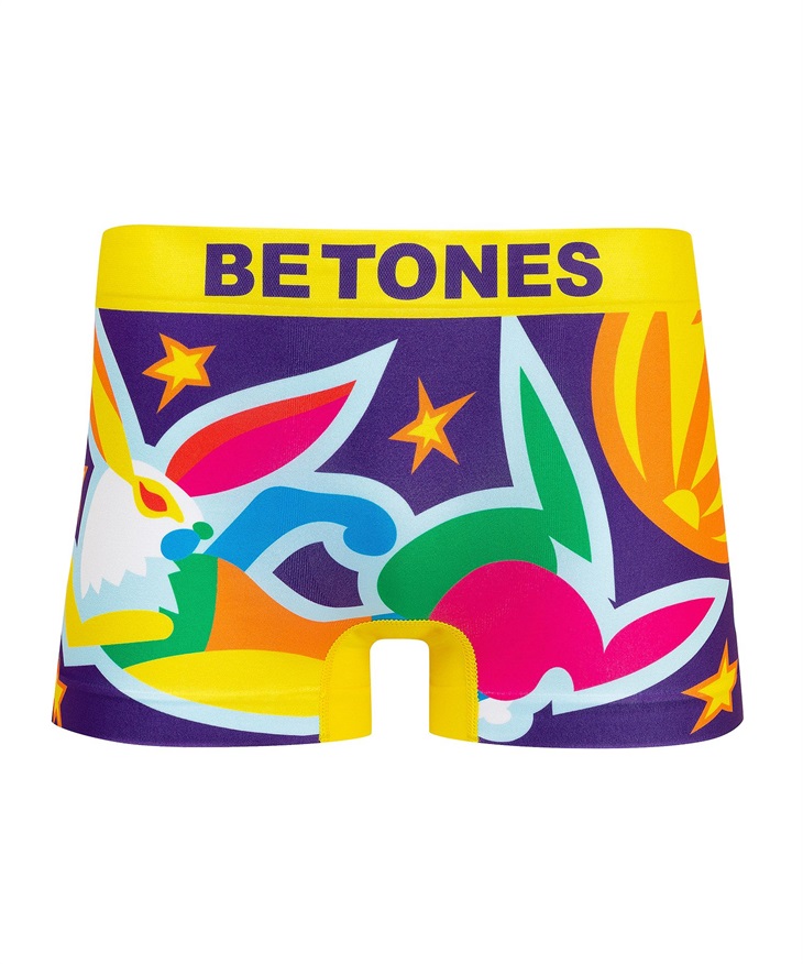【5】ビトーンズ BETONES FULL MOON メンズ ボクサーパンツ【メール便】(イエロー-フリーサイズ)