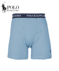 ポロ ラルフローレン POLO RALPH LAUREN Classic Fit Cotton メンズ ロングボクサーパンツ 【メール便】(ブルー3-海外S(日本M相当))