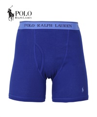 ポロ ラルフローレン POLO RALPH LAUREN Classic Fit Cotton メンズ ロングボクサーパンツ 【メール便】(ブルー-海外S(日本M相当))